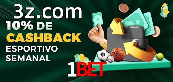 10% de bônus de cashback na 1BET